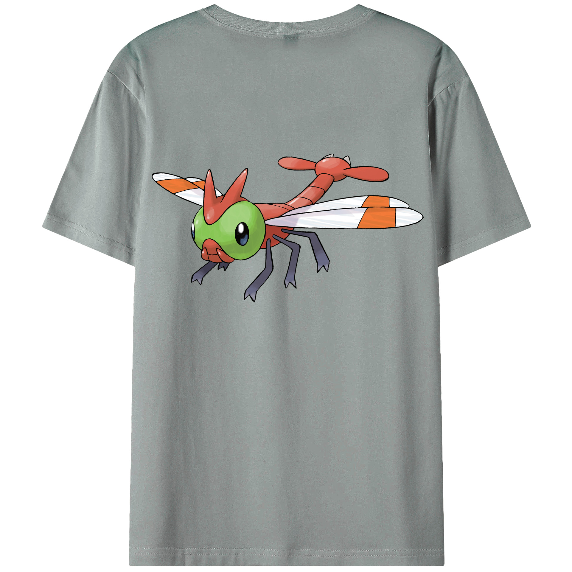 （画像用） ポケットモンスター Pokémon 綿100％ メンズ半袖Tシャツ（バックプリント） 通気性